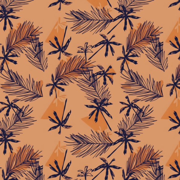 Stretch Dreamweave Mesh-Coconut trees