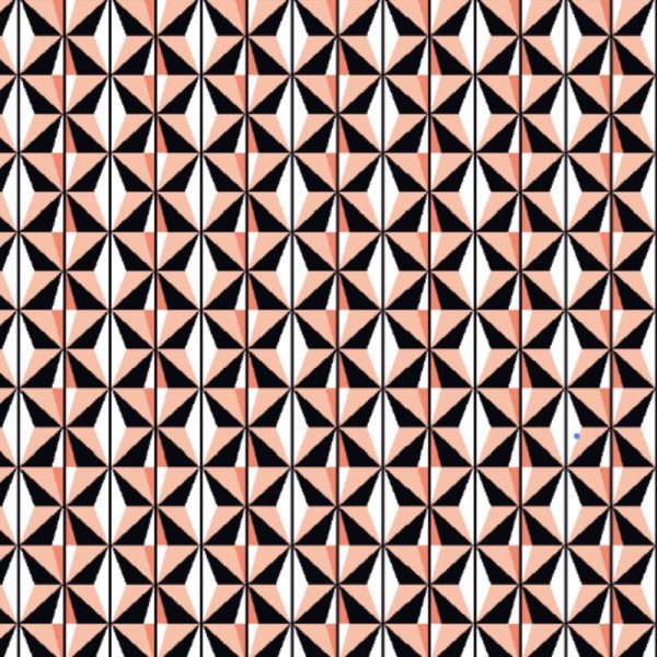 Cream Luster Satin-Geometric prism